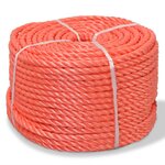 VIDAXL Corde torsadee Polypropylene 12 mm 500 m Orange