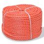 Voir la diapositive 1 : VIDAXL Corde torsadee Polypropylene 12 mm 500 m Orange