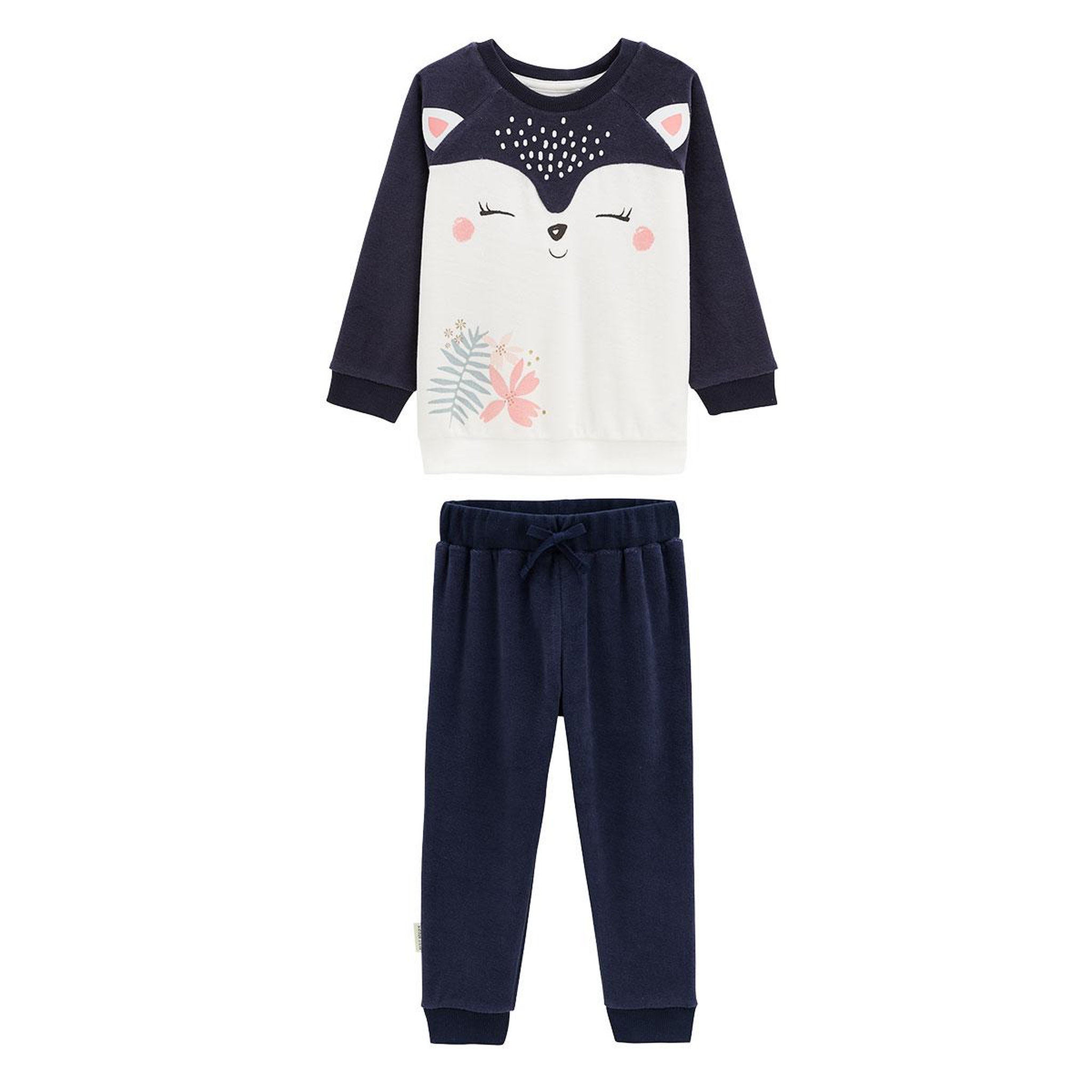 Voir la diapositive 1 : Petit Béguin Pyjama enfant en velours Machu Picchu