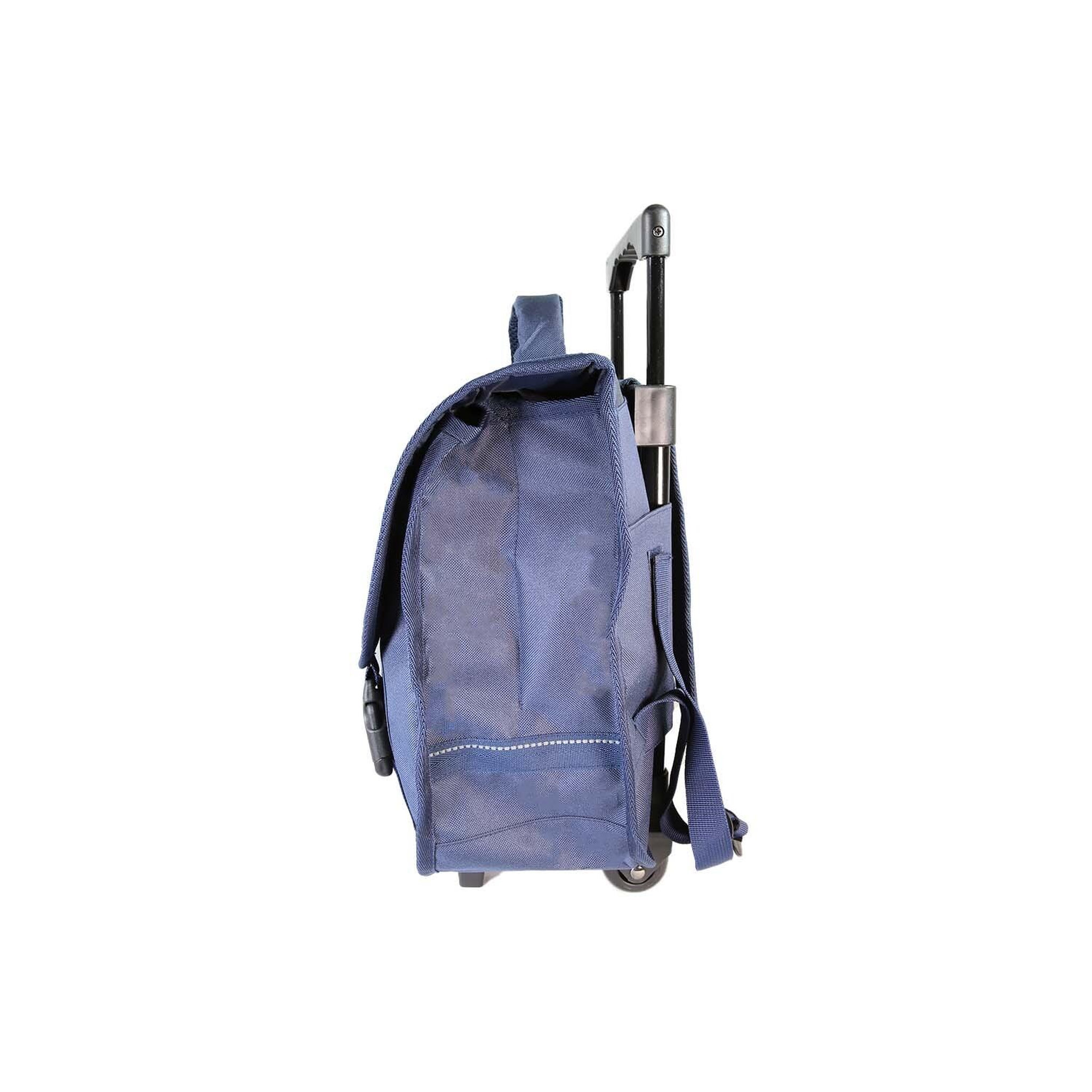 Voir la diapositive 3 : Bagtrotter Dragons - Cartable Scolaire à Roulettes 38 cm - Garçon - Bleu - 2 Compartiments