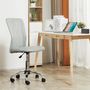 Voir la diapositive 2 : VINSETTO Vinsetto Chaise de bureau ergonomique hauteur réglable piètement chromé pivotant 360° revêtement maille gris