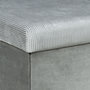 Voir la diapositive 3 : The Home Deco Factory Coffre banc pliable design velours Giulia