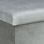 Voir la diapositive 3 : The Home Deco Factory Coffre banc pliable design velours Giulia