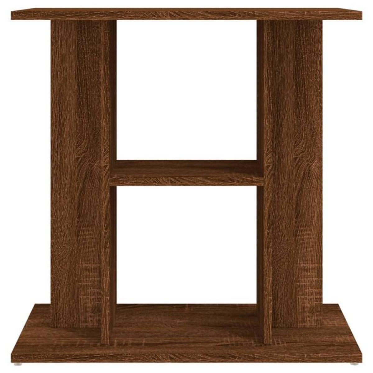 VIDAXL Support pour aquarium chêne marron 60x30x60cm bois d ingénierie