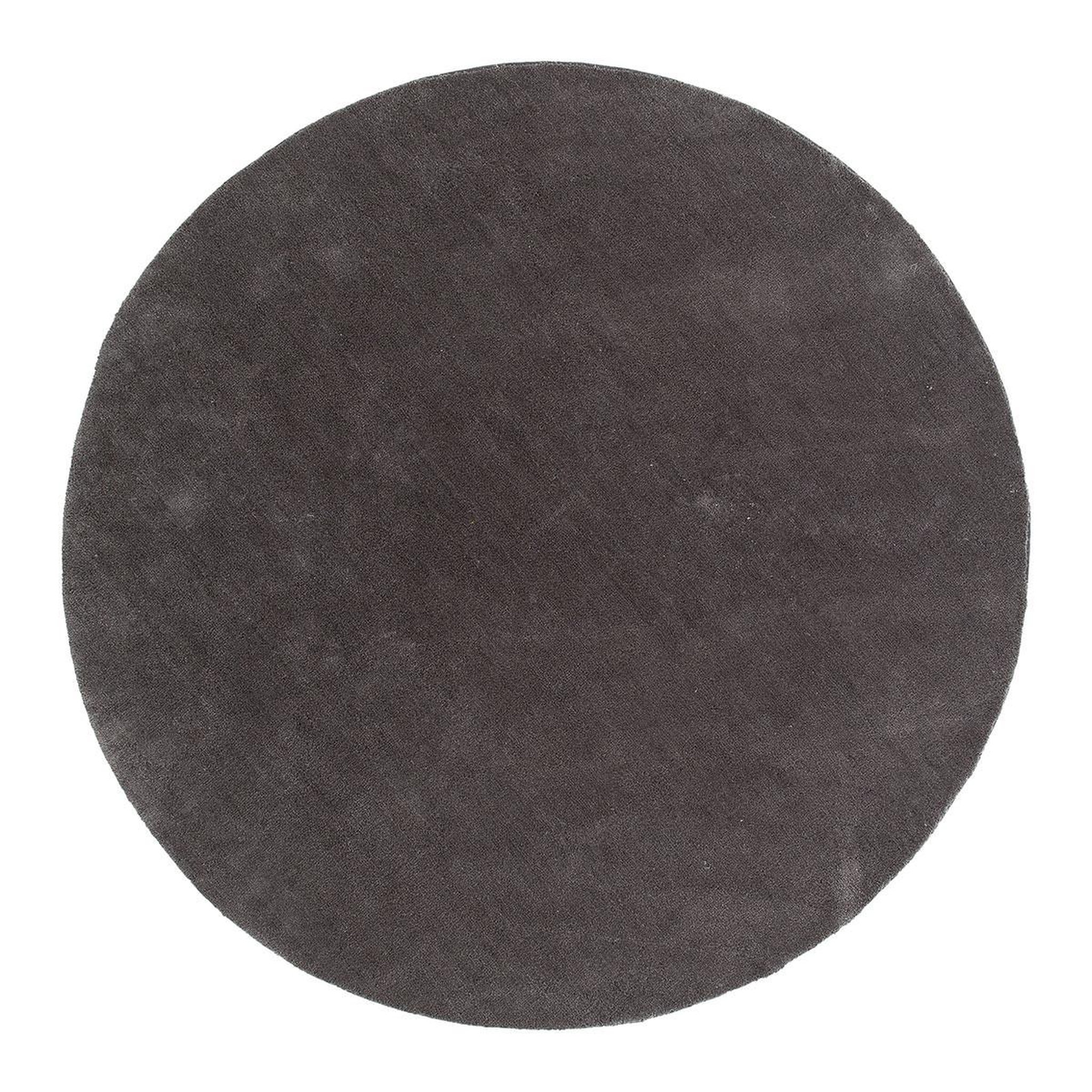 Paris Prix Tapis déco rond  undra  200cm gris foncé