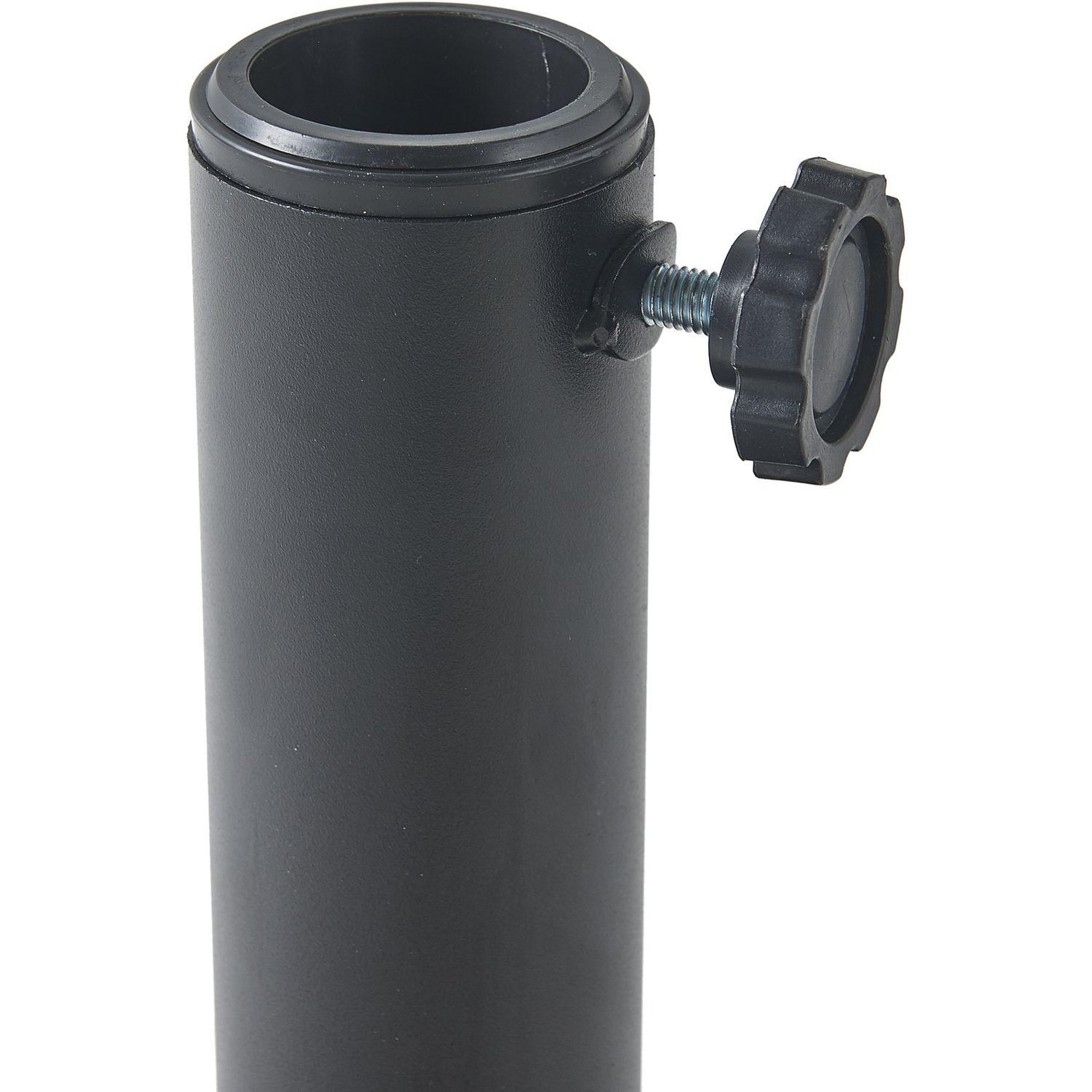 Voir la diapositive 4 : GARDENSTAR Pied de parasol rond - Résine - 25 kgs - Noir