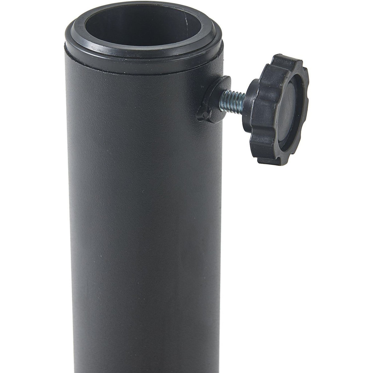 GARDENSTAR Pied de parasol rond - Résine - 25 kgs - Noir