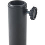 Voir la diapositive 4 : GARDENSTAR Pied de parasol rond - Résine - 25 kgs - Noir