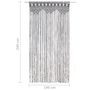 Voir la diapositive 6 : VIDAXL Rideau en macrame Anthracite 140x240 cm Coton