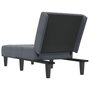 Voir la diapositive 5 : VIDAXL Chaise longue gris fonce velours
