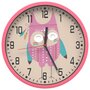 Voir la diapositive 2 : VIDAXL Horloge murale rose Ø25,5 cm polystyrene et verre