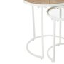 Voir la diapositive 5 : Paris Prix Lot de 2 Tables d'Appoint Gigognes  Lounge  50cm Blanc