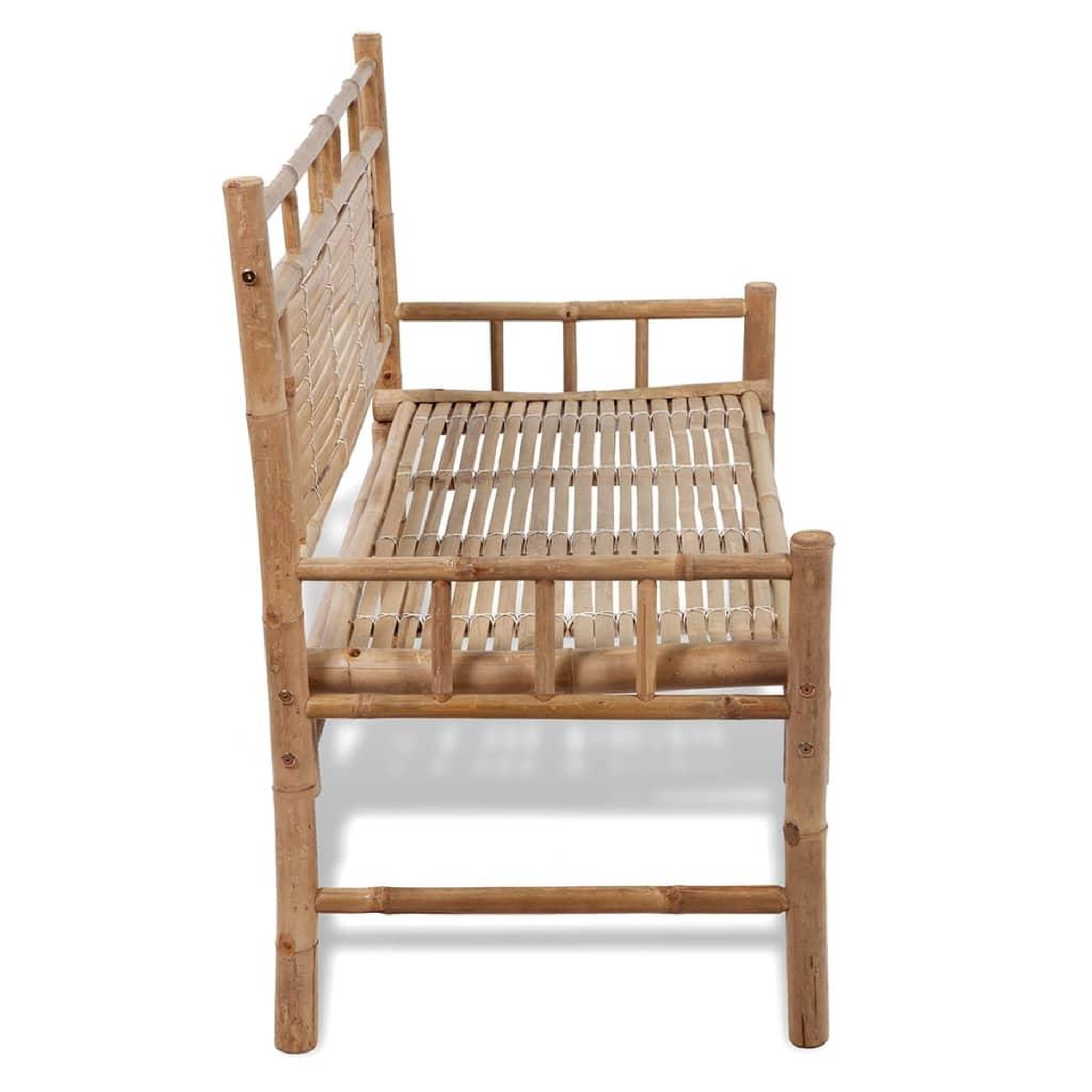 Voir la diapositive 4 : VIDAXL Banc de jardin 120 cm bambou