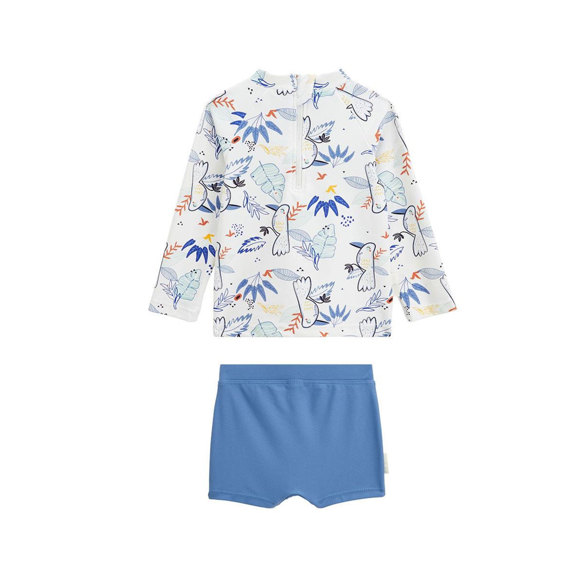 Petit Béguin Maillot de bain bébé 2 pièces t-shirt de protection UV & boxer Mexico
