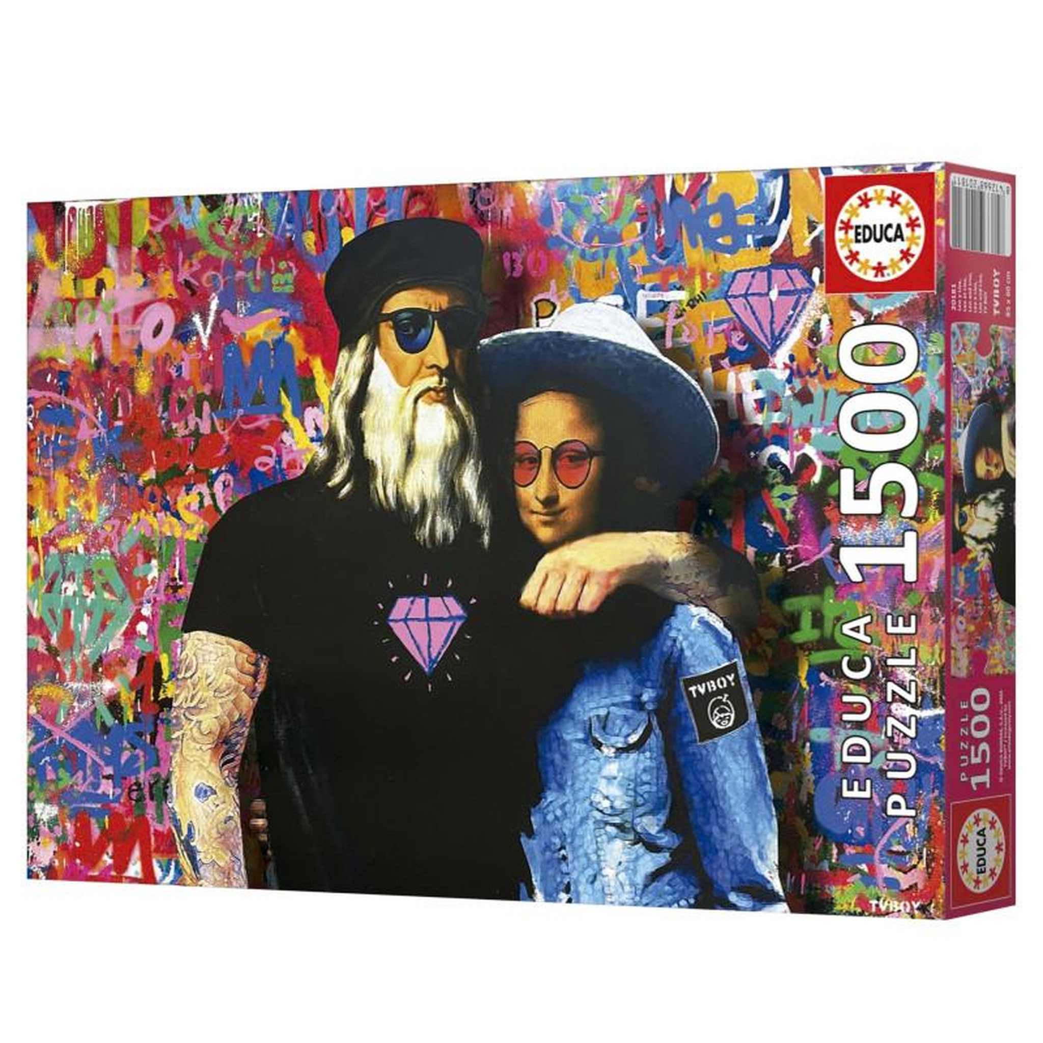 Voir la diapositive 4 : EDUCA Puzzle 1500 pièces – Léo et Lisa – 60 x 85 cm – Educa – Dessins animés et BD