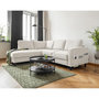 Voir la diapositive 2 : BEST MOBILIER Molly - canapé d'angle gauche 5 places convertible en tissu
