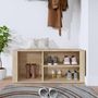 Voir la diapositive 3 : VIDAXL Armoire a chaussures Chene sonoma 100x35x45cm Bois d'ingenierie