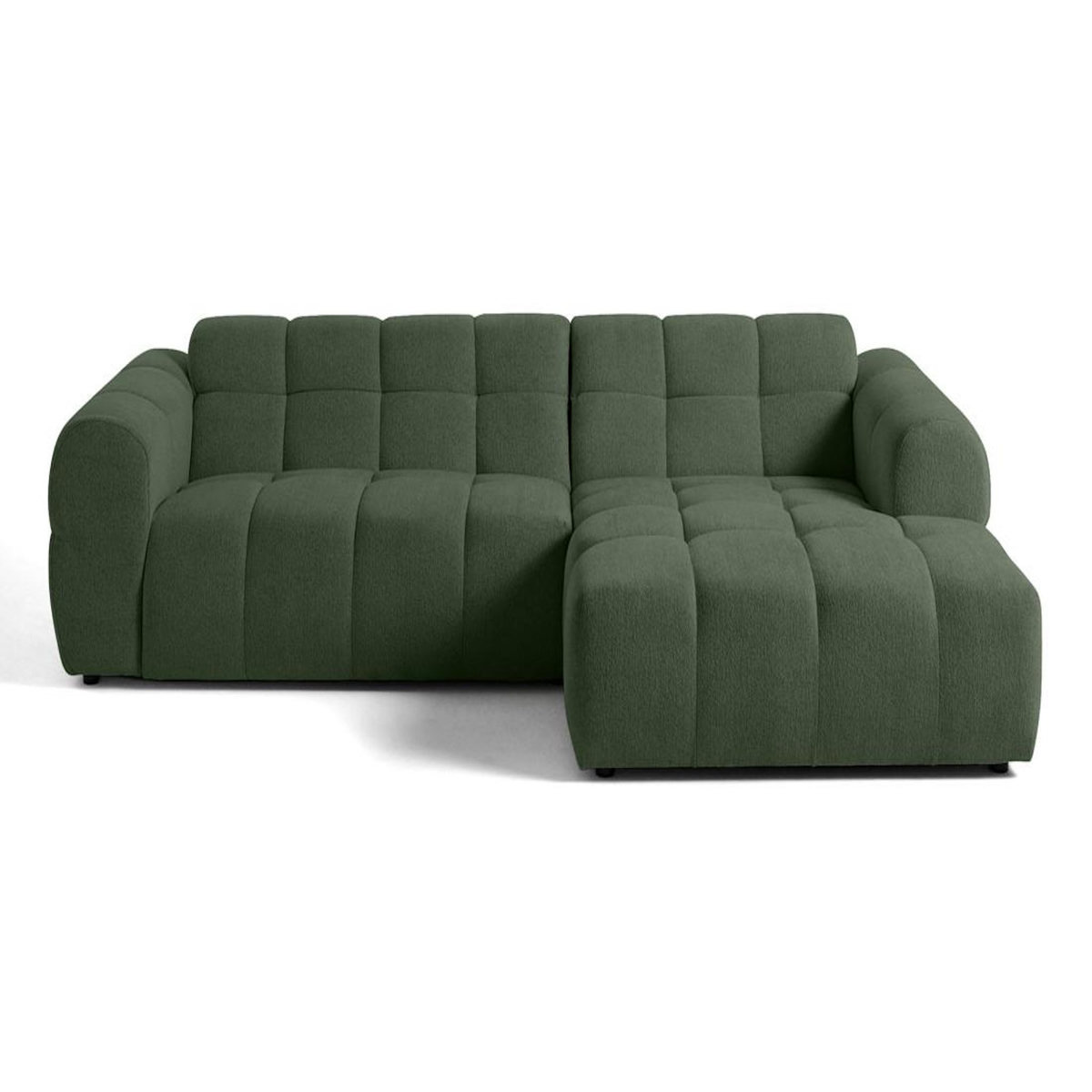 LISA DESIGN Ray - canapé d'angle droit - 4 places - en tissu texturé