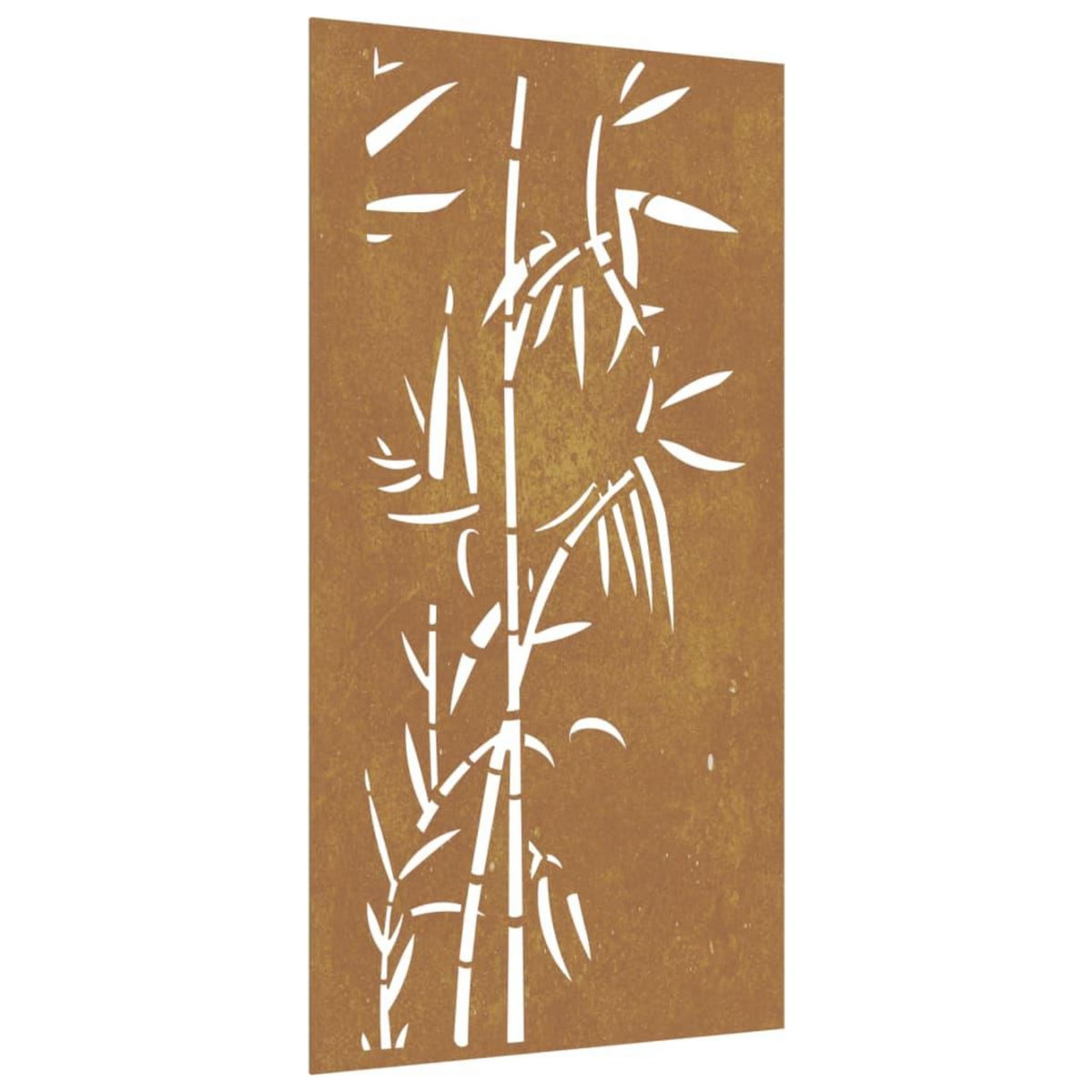 VIDAXL Decoration murale jardin 105x55 cm acier corten design bambou