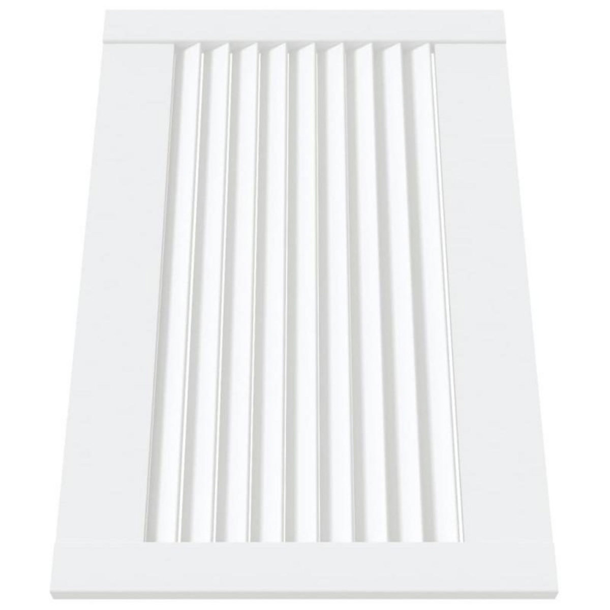 VIDAXL Porte d armoire à persiennes blanc 39,5x59,4 cm pin massif