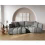 Voir la diapositive 1 : LISA DESIGN Cassiopee - canapé d'angle gauche 4 places en tissu texturé