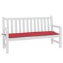 Voir la diapositive 3 : VIDAXL Coussin de banc de jardin rouge 150x50x3 cm tissu oxford