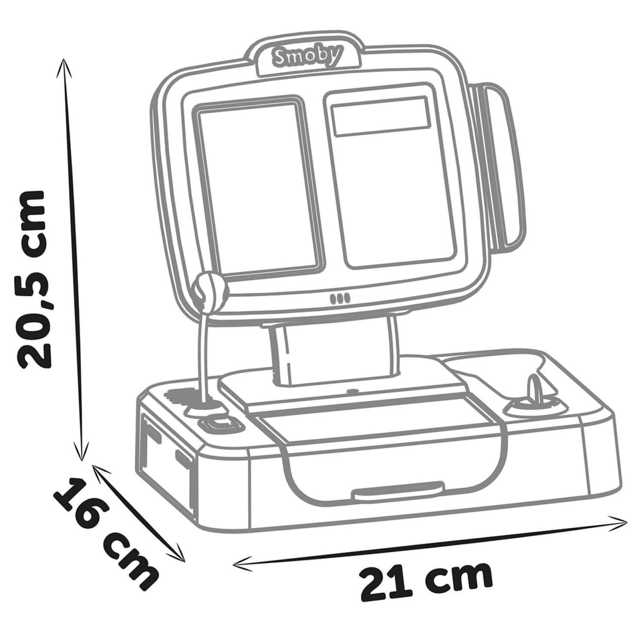 Voir la diapositive 5 : SMOBY Smoby - Caisse enregistreuse - 30 accessoires inclus - Calculatrice et Scanner avec son et lumiere - Dés 3ans