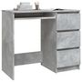 Voir la diapositive 3 : VIDAXL Bureau Gris beton 90x45x76 cm Bois d'ingenierie