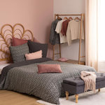 ATMOSPHERA Parure de Lit 3 Pièces  Motifs  240x220cm Gris