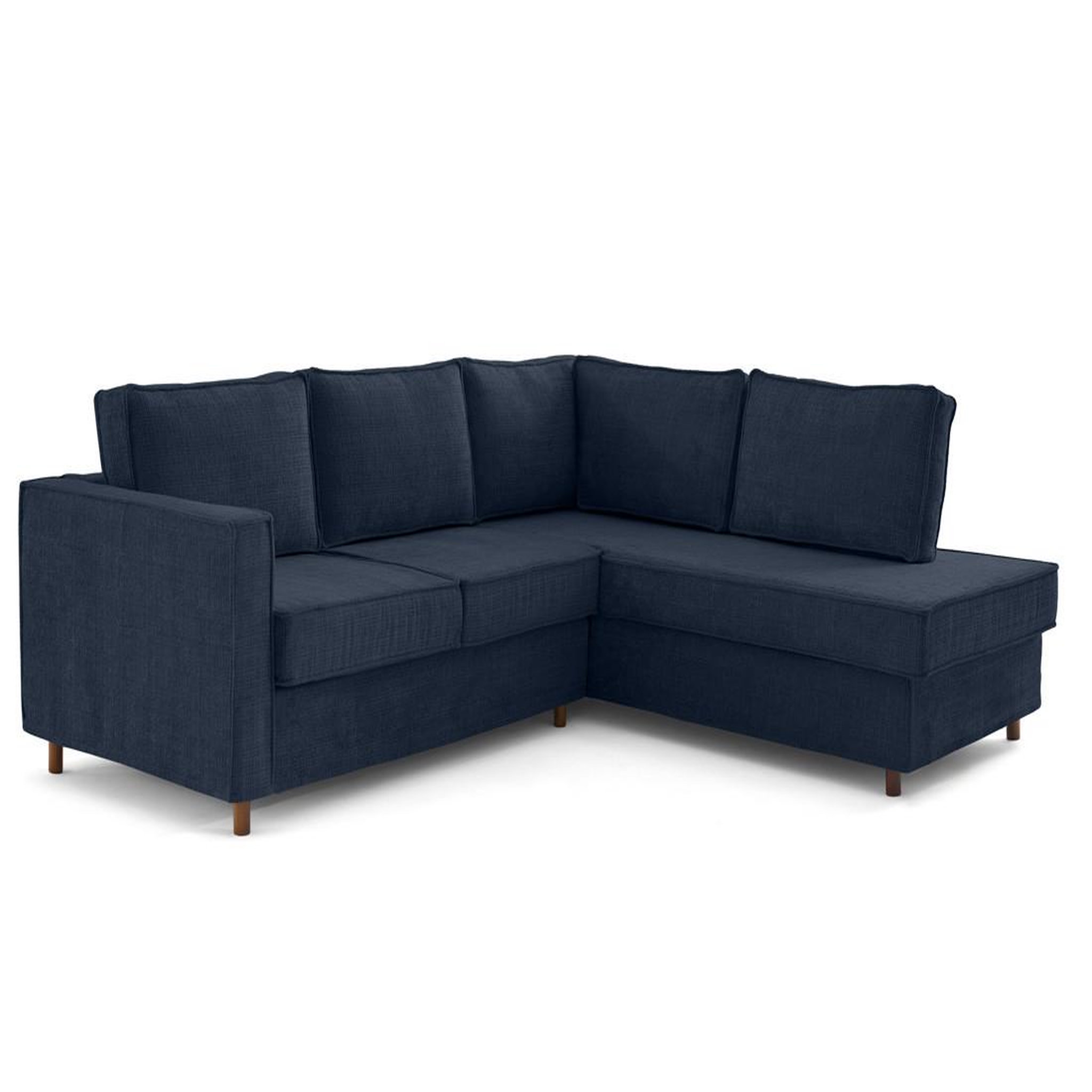 Voir la diapositive 4 : LISA DESIGN Jake - canapé déhoussable d'angle droit 5 places en velours texturé