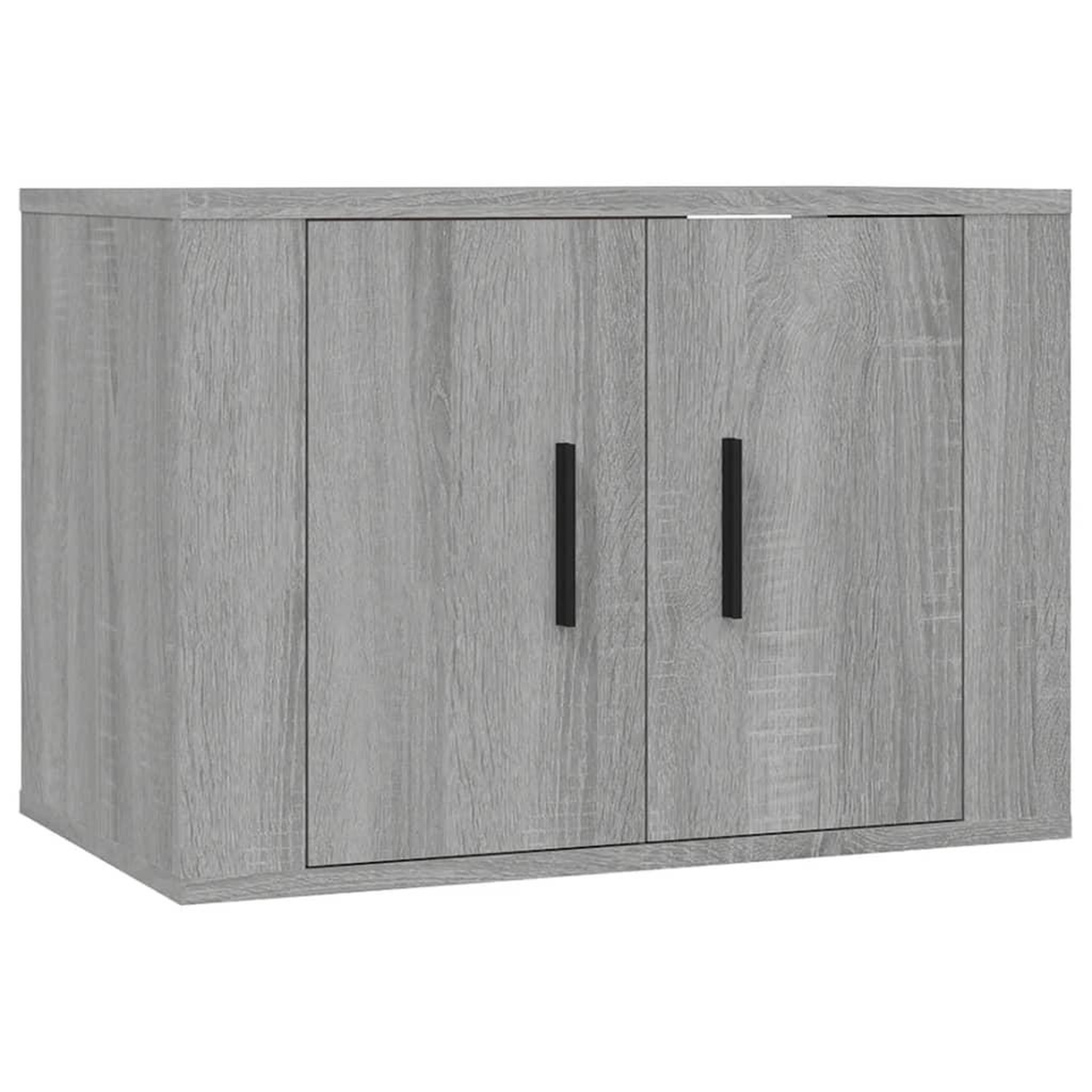 Voir la diapositive 4 : VIDAXL Ensemble de meubles TV 3 pcs Sonoma gris Bois d'ingenierie