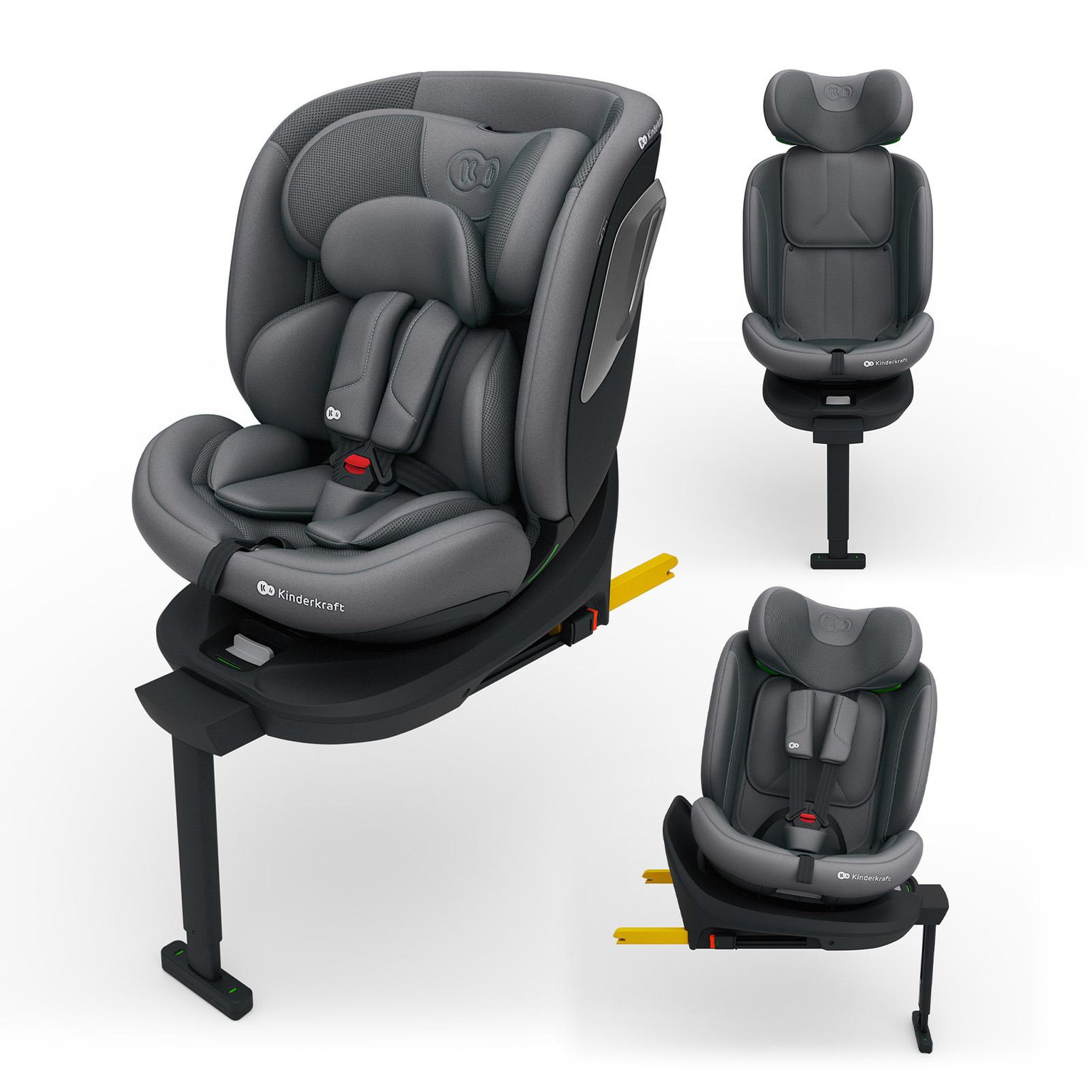 Voir la diapositive 2 : KINDERKRAFT Siège auto I-360 2 PLUS i-Size 40-150 cm, rotation 360°, ISOFIX, dos et face route, 4-en-1