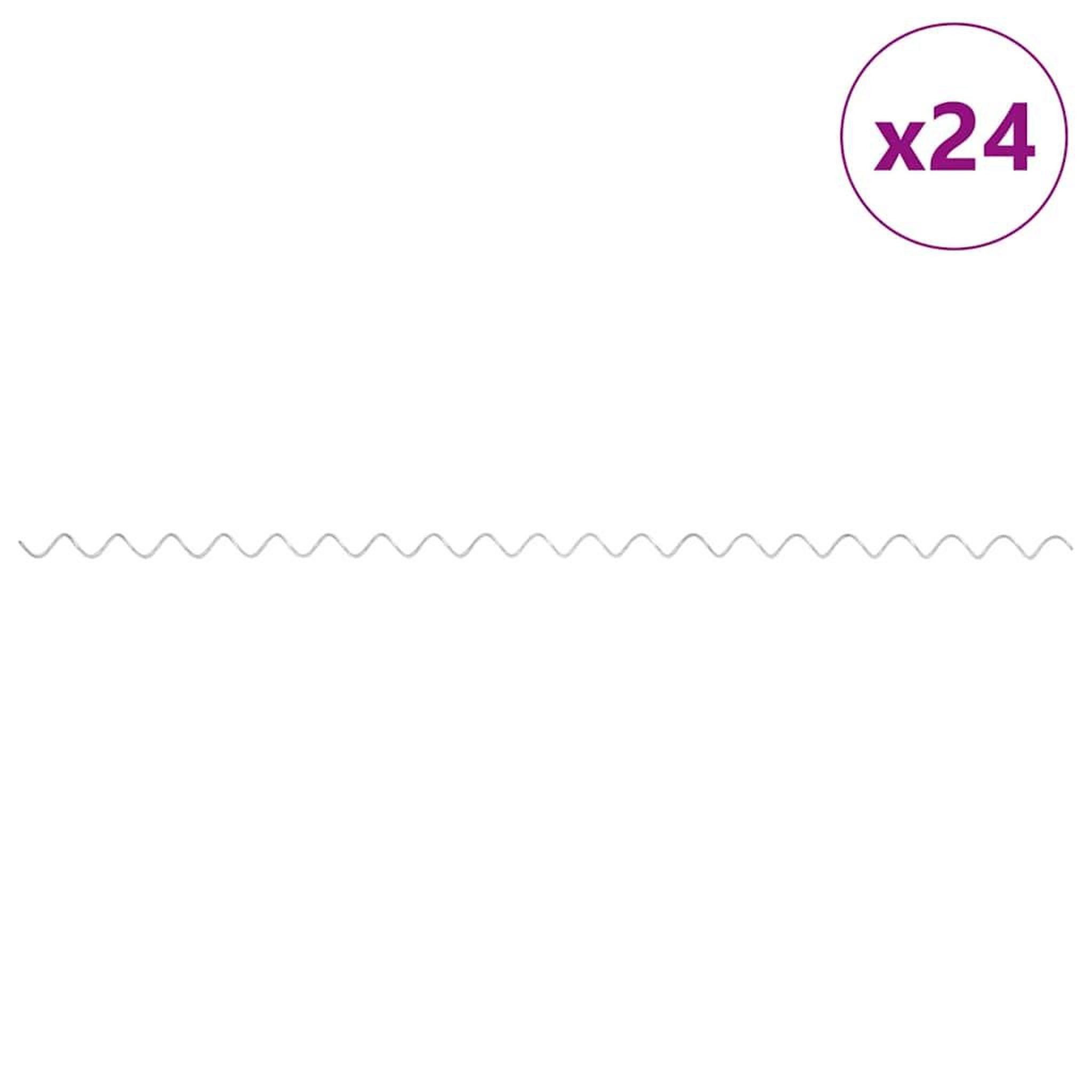 VIDAXL Spirales de gabion 24 pcs acier galvanise 100 cm