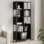 Voir la diapositive 1 : VIDAXL Bibliotheque noir 72x28x172 cm bois d'ingenierie