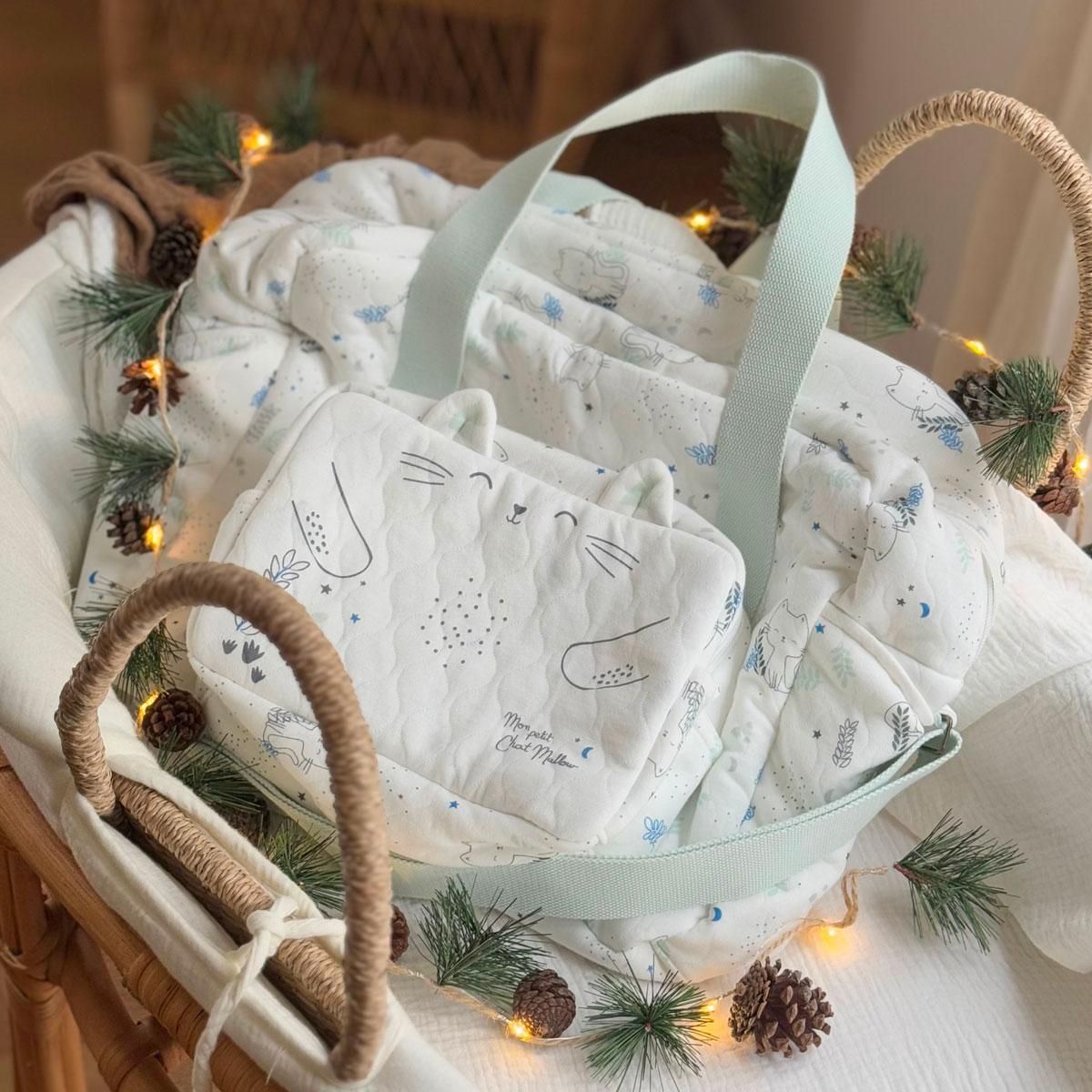 Petit Béguin Sac à langer Chatmallow