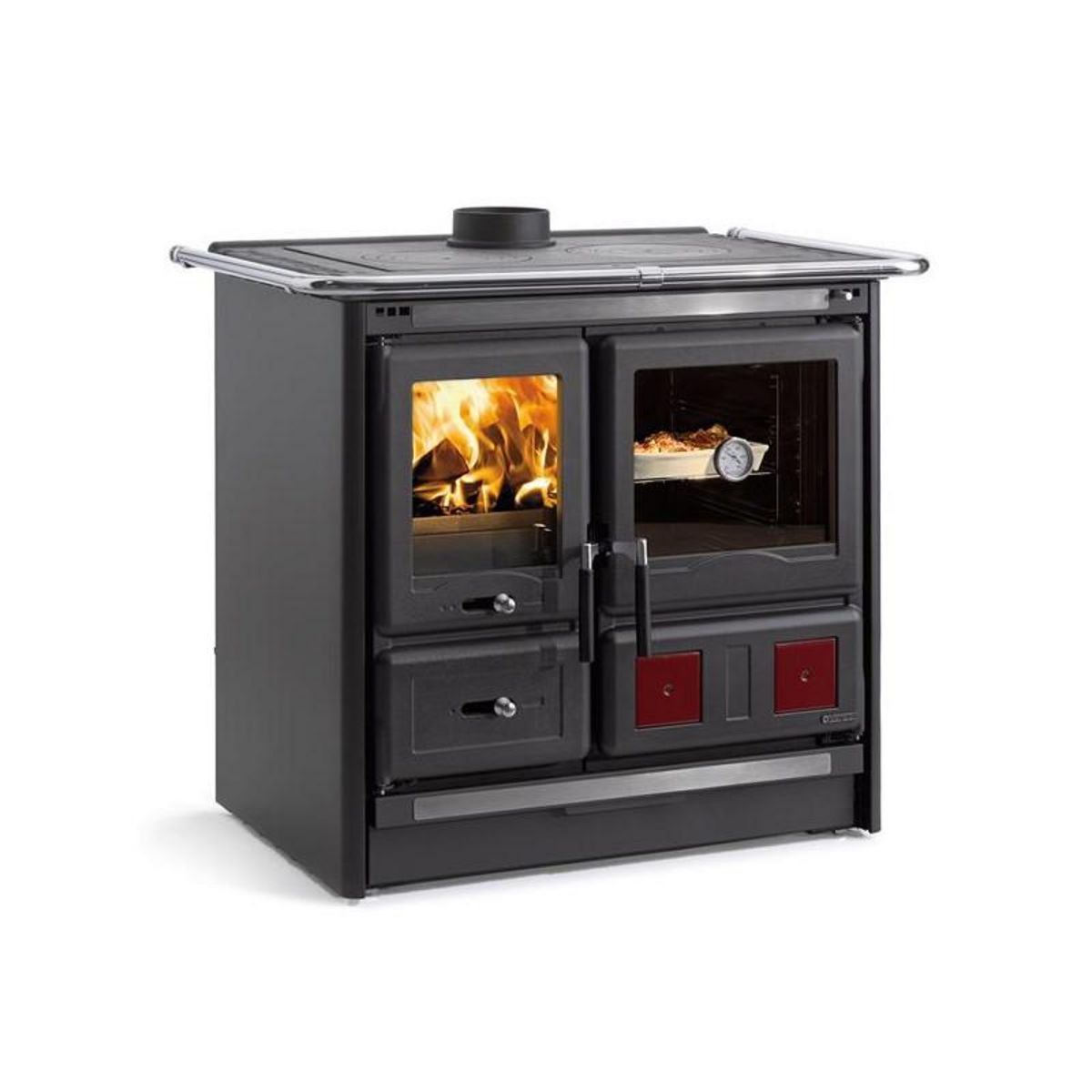 NORDICA EXTRAFLAME 7015438-CUISINIERE A BOIS - ROSA L 5.0 - ACIER NOIR ANTHRACITE NORDICA - ROSAL5.0ACIERNOIRANTHRACI