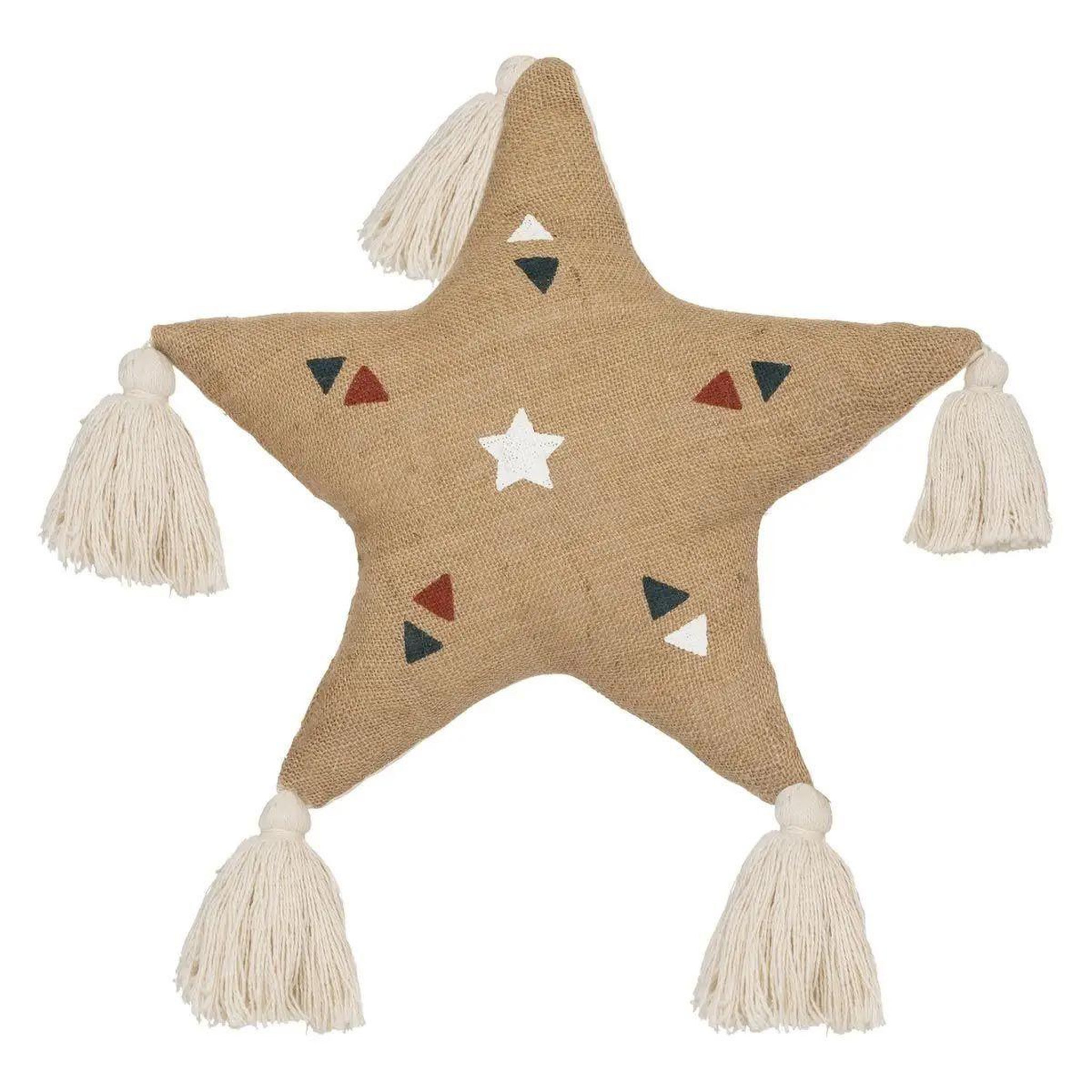 Atmosphera Kids Coussin étoile déco  oasis  40x40cm naturel
