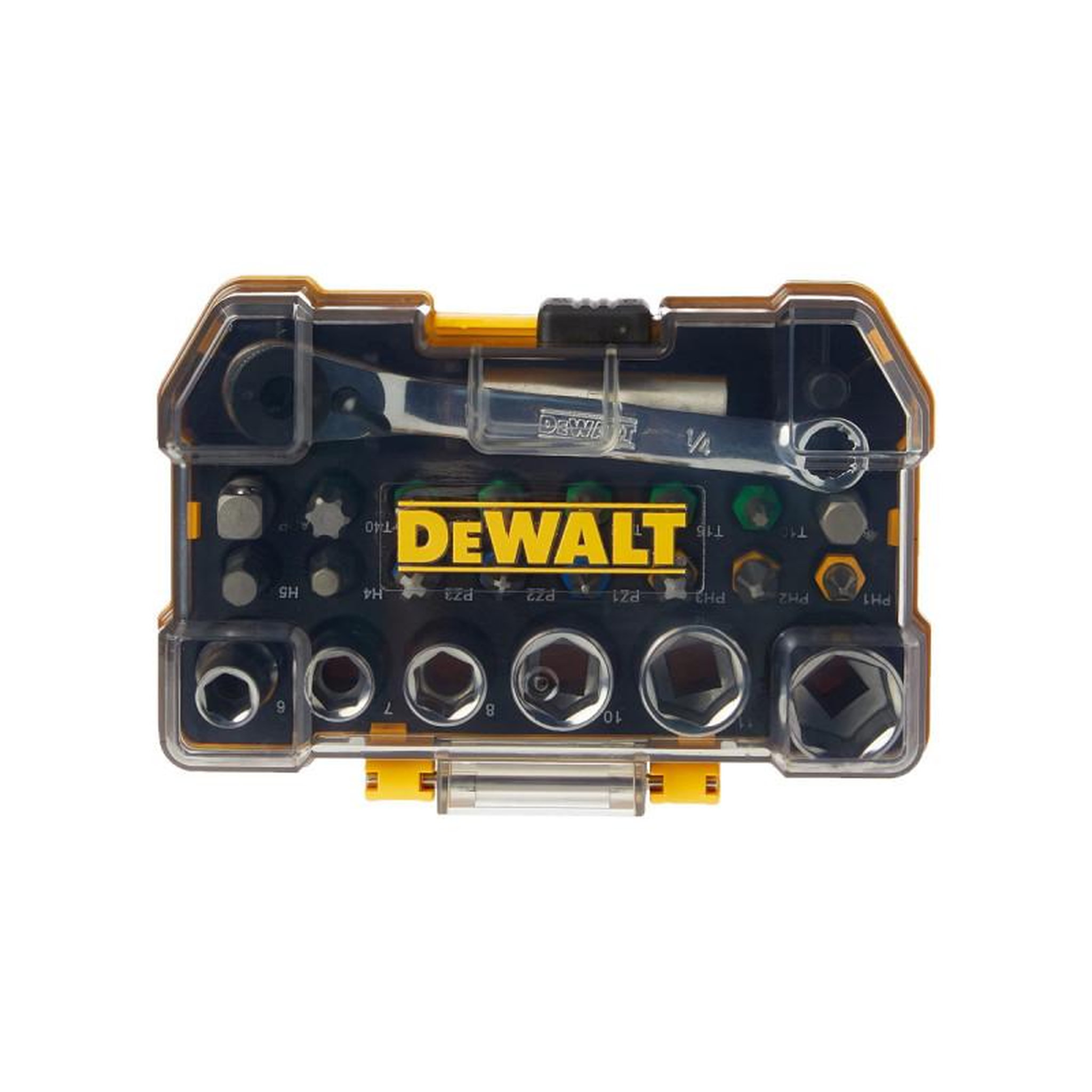 Dewalt Coffret 24 pièces de vissage dewalt - douilles et embouts 25 mm - dt71516-qz
