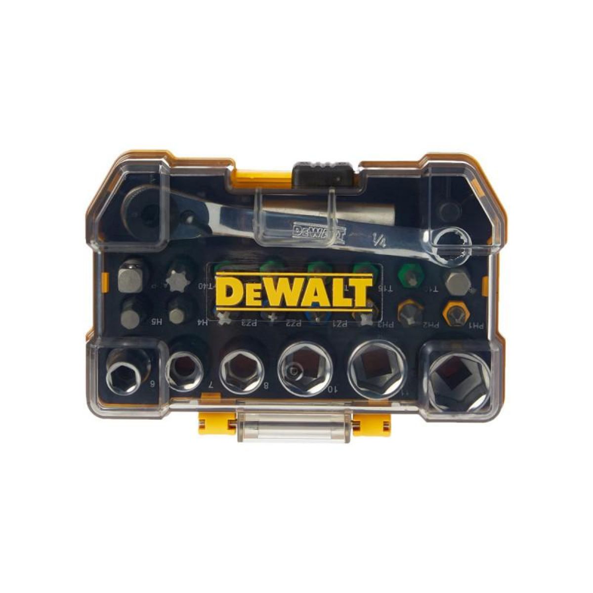 Dewalt Coffret 24 pièces de vissage DEWALT - douilles et embouts 25 mm - DT71516-QZ