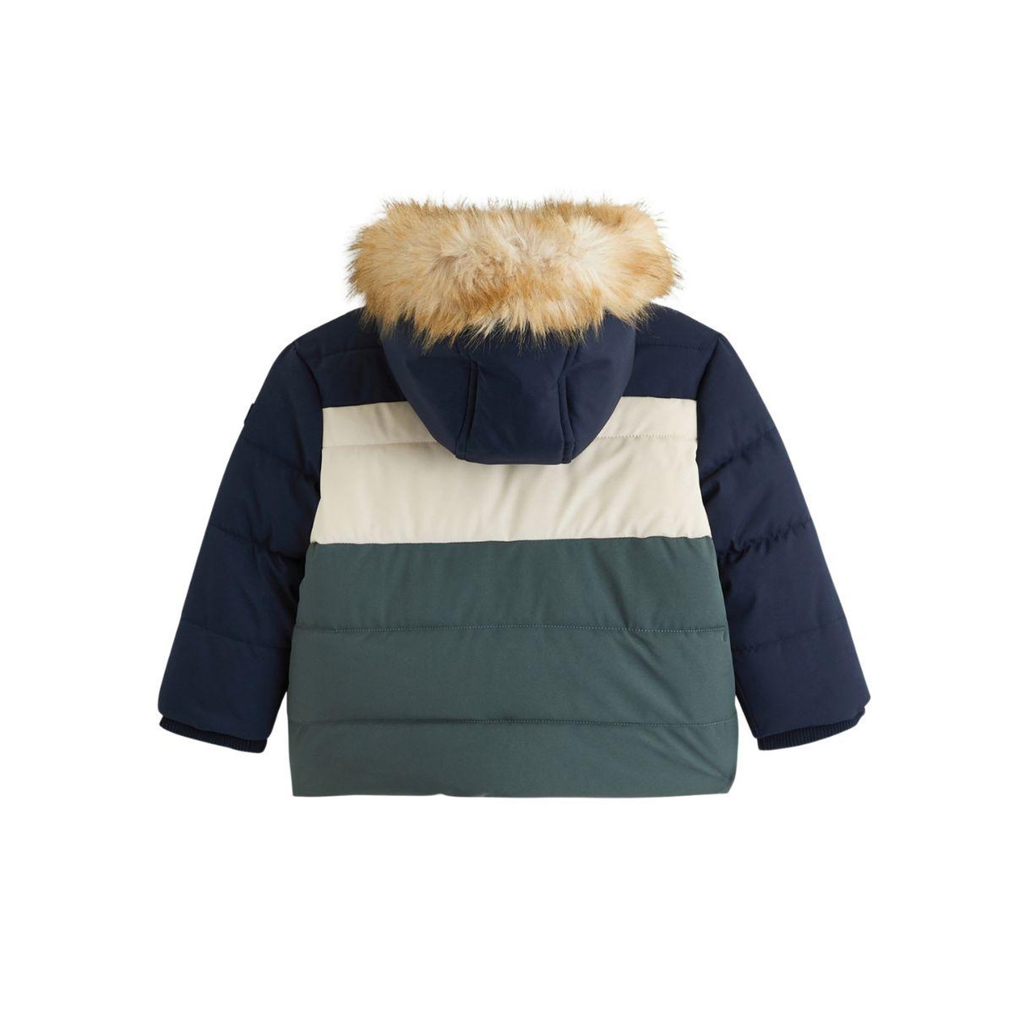 Voir la diapositive 4 : PETIT BEGUIN Doudoune enfant imperméable doublée sherpa avec capuche Noah