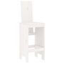 Voir la diapositive 4 : VIDAXL Ensemble de bar de jardin 5 pcs blanc bois massif de pin