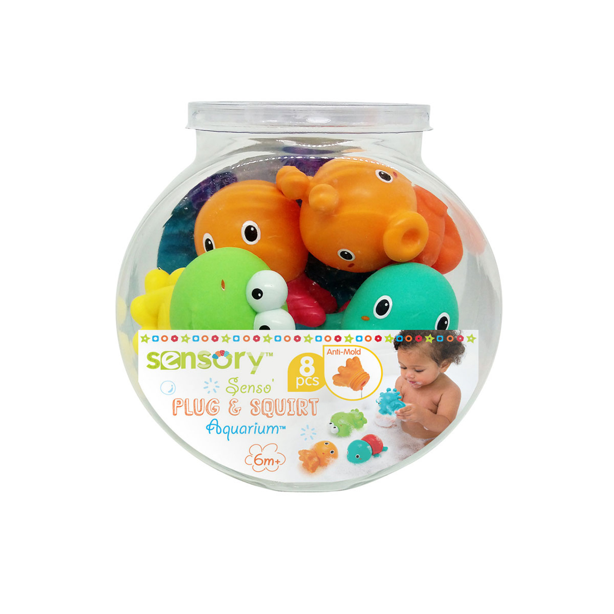 Voir la diapositive 2 : INFANTINO 4 arroseurs de bain faciles à nettoyer