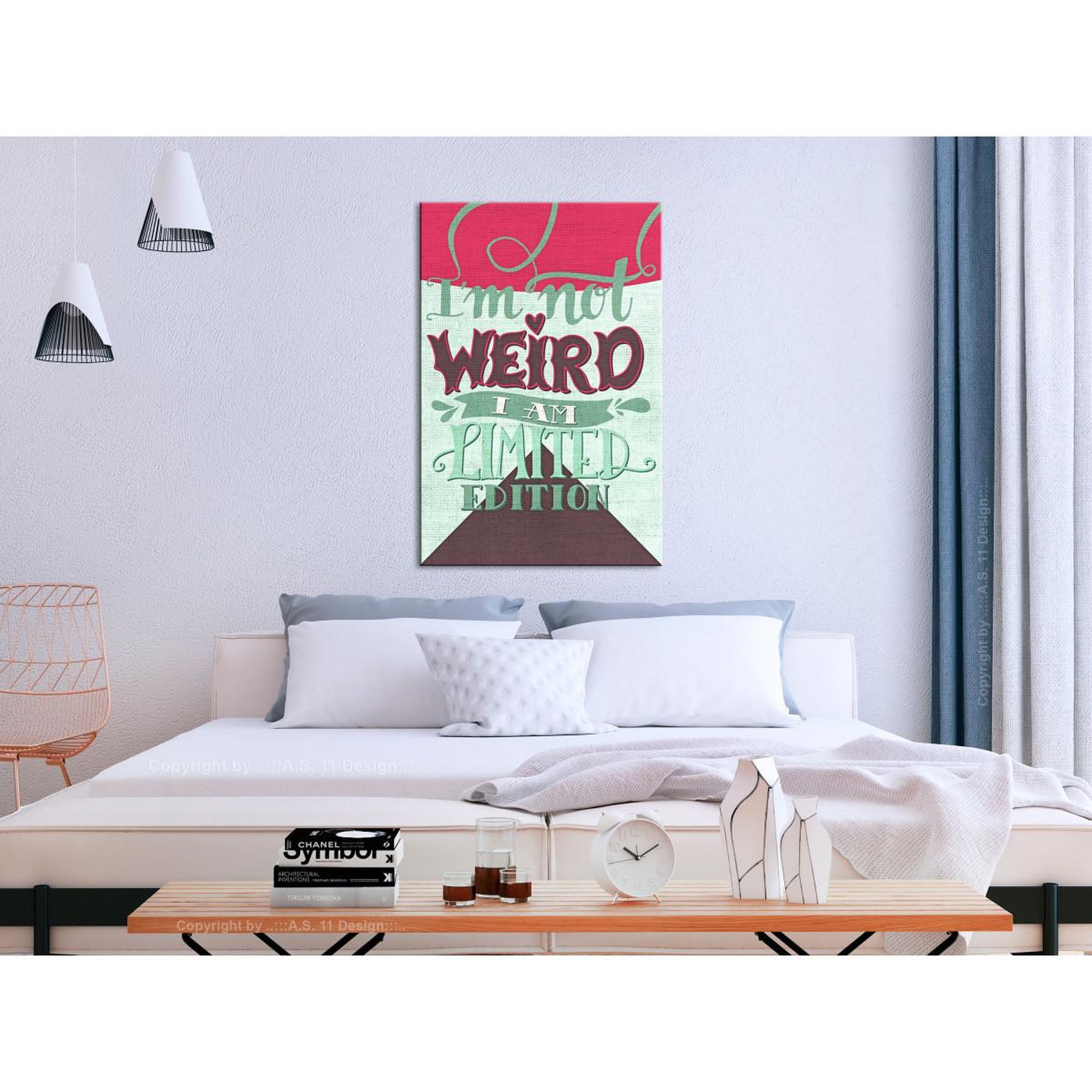 Voir la diapositive 2 : Paris Prix Tableau imprimé  i'm not weird