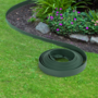 Voir la diapositive 2 : ID MARKET Bordurette de jardin flexible 10 M verte hauteur 5 CM + 30 piquets