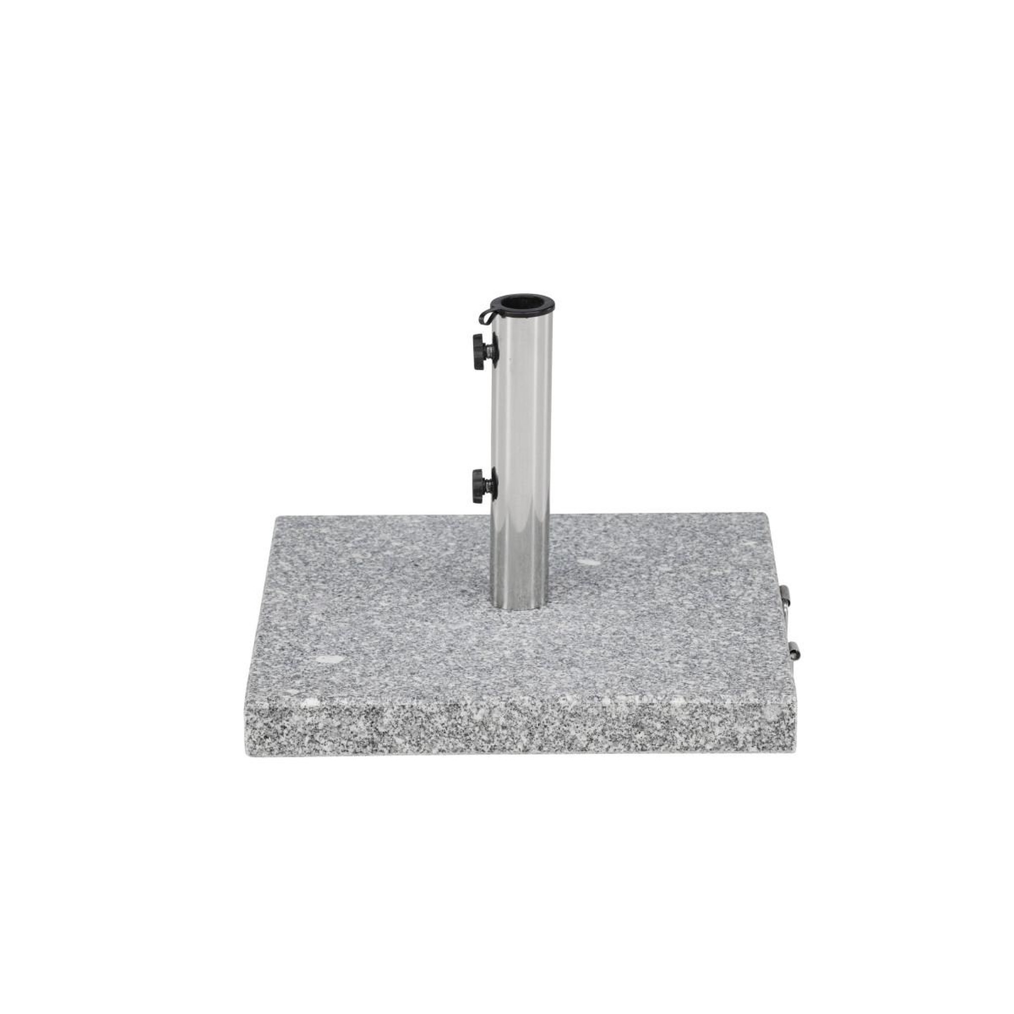 Voir la diapositive 2 : Paris Prix Pied de Parasol Moucheté Carré  Stathera  50cm Gris