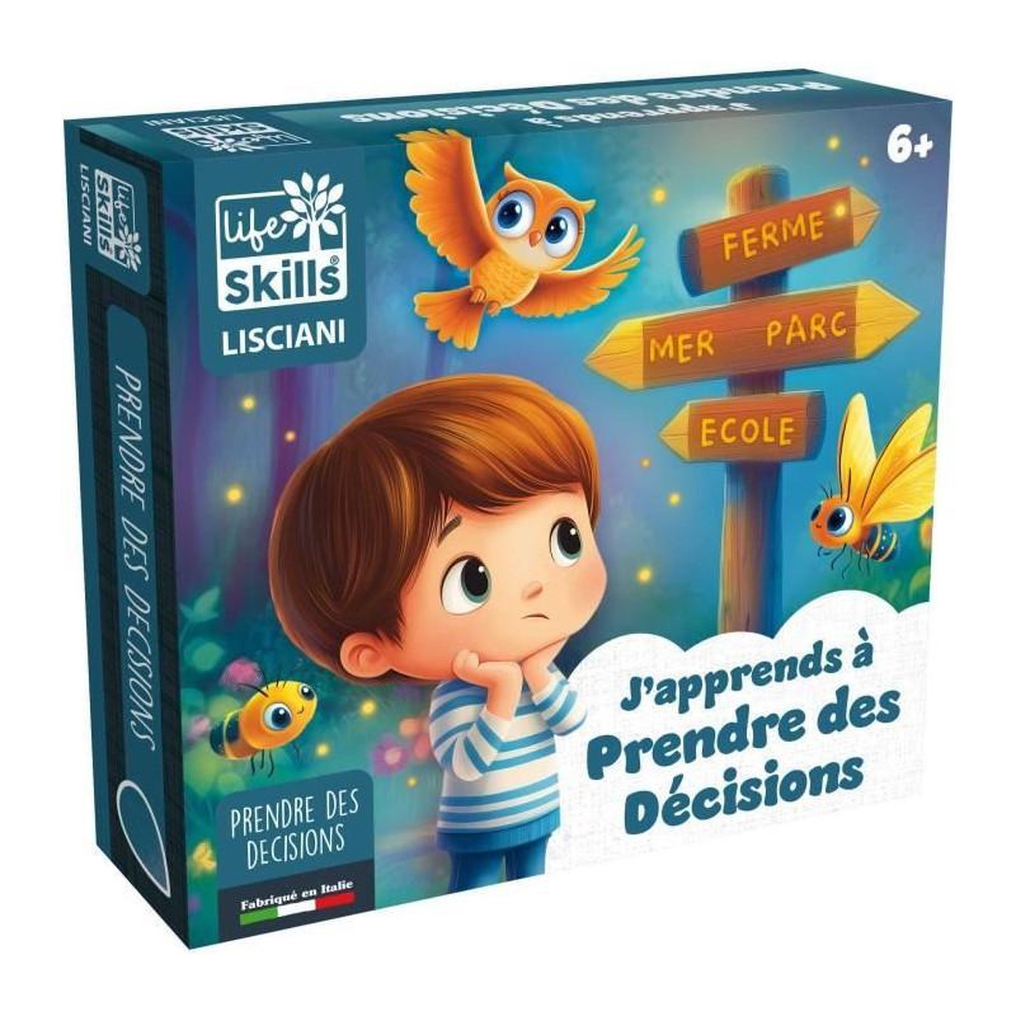 LISCIANI GIOCHI Prise de décisions - Jeu de Plateau - LIFE SKILLS - Plateau illustré