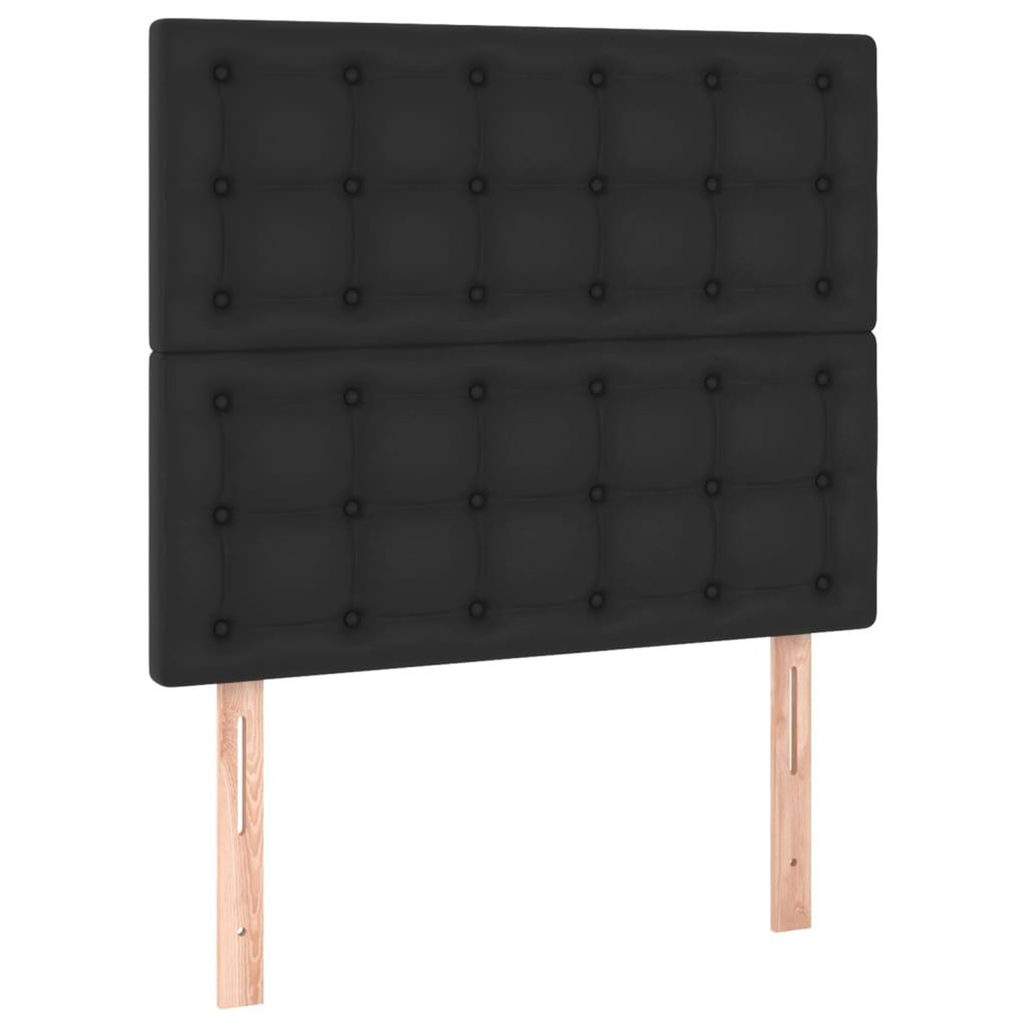 Voir la diapositive 4 : VIDAXL Tete de lit a LED Noir 100x5x118/128 cm Similicuir