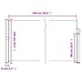 Voir la diapositive 6 : VIDAXL Auvent lateral retractable blanc 140x500 cm