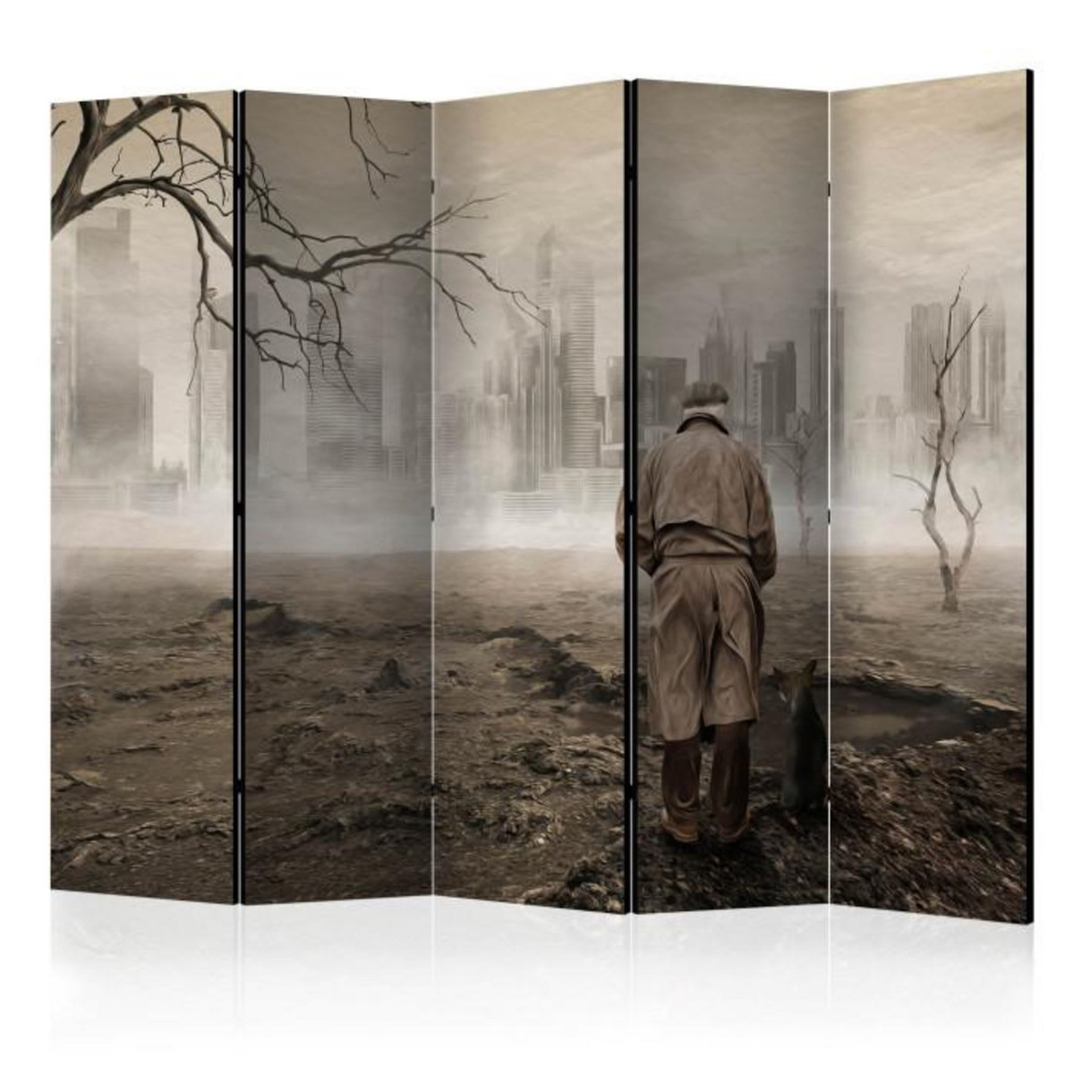 Paris Prix Paravent 5 Volets  Ghost's City  172x225cm