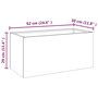 Voir la diapositive 6 : VIDAXL Jardiniere 62x30x29 cm acier corten